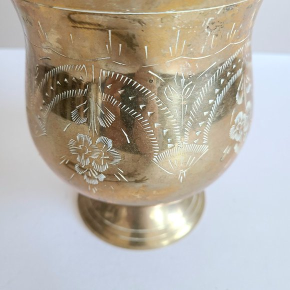 Brass vintage Ice bucket with tongs. - Picture 3 of 8